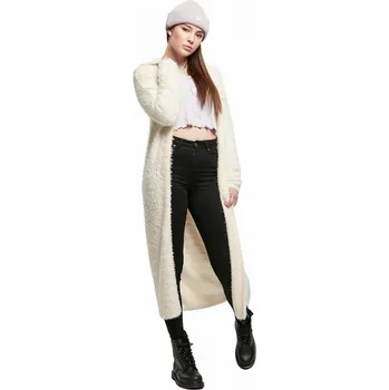 Dámský svetr Jemný peříčkový kardigan Urban Classics Barva: whitesand, Velikost: XS