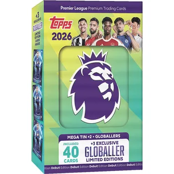 Obal na kartičku Topps Krabička karet PREMIER LEAGUE 2026 Mega Tin 2