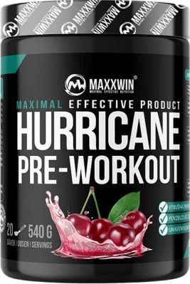 MAXXWIN Hurricane Pre-Workout 540 g višeň + Sleva 3 % pro registrované