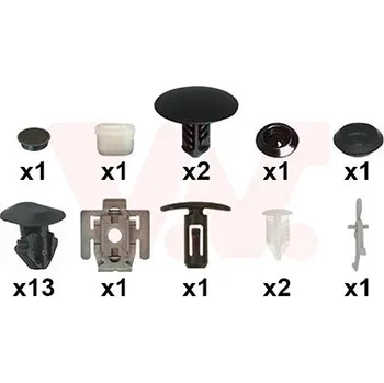 Nárazník Montážní sada, dveře VAN WEZEL 4327799