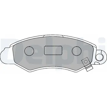 Brzdová destička Sada brzdových destiček, kotoučová brzda DELPHI LP1318