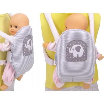 Doplněk pro panenku Nosítko pro panenku na popruzích, nosítko BOBO pro panenky