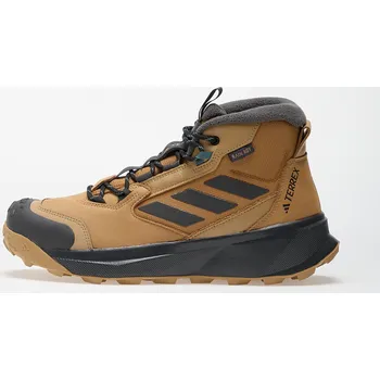 Pánské tenisky Tenisky adidas Terrex Winter Boot Mid Leather Cardboard/ Carbon/ Brown Strata EUR 45 1/3