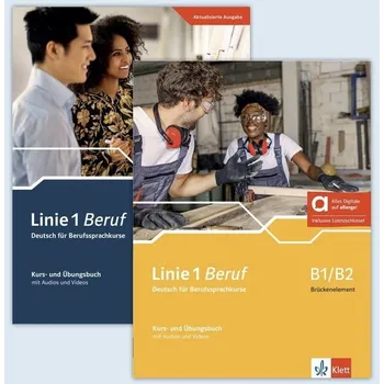 Německý jazyk Linie 1 Beruf B1/B2 & B2 – Hybride Ausgabe – Kurs./Übungsbuch PAKET + MP3/Video allango.net