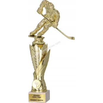 Zlatý pohár, trofej s figurkou hokejisty 36 cm + GRAVÍROVÁNÍ DÁREK