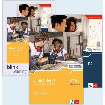 Německý jazyk Linie 1 Beruf B1/B2 & B2 - Kurs./Übungsbuch PAKET + BlinkLearning Blended Bundle (14 Monate)