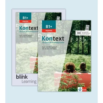Německý jazyk Kontext 1 Express (B1+) - Kurs./Übungsbuch + BlinkLearning Blended Bundle (14 Monate)