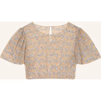 Dámská halenka Johann & Johanna Dámská Dirndl Halenka, béžová / tmavě modrá, 36