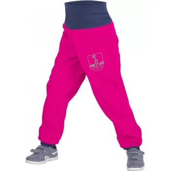 Dívčí kalhoty Unuo Batolecí softshellové kalhoty s fleecem Fuchsiová 86/92 SLIM