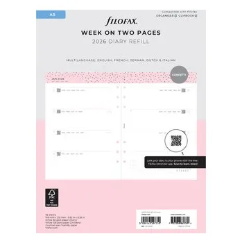 Diář Filofax, Diářový set Confetti 2026, A5