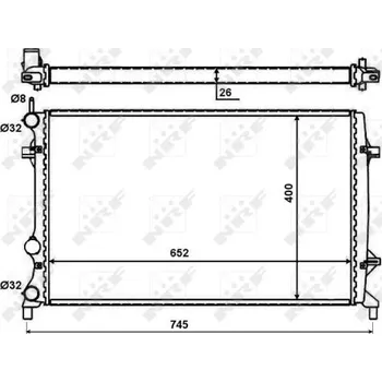 Chladič motoru Chladič, chlazení motoru NRF 59057