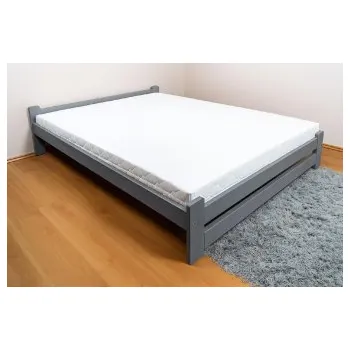 Postel Zvýšená postel Halle 180 x 200 cm - ŠEDÁ + rošt ZDARMA