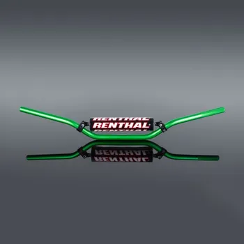 Řídítka RENTHAL řidítka 7/8 (22mm) MX HANDLEBAR GREEN RC PADDED barva zelená s chráničem (RENTHAL řidítka 7/8 (22mm) MX HANDLEBAR GREEN RC PADDED barva zelená s chráničem)