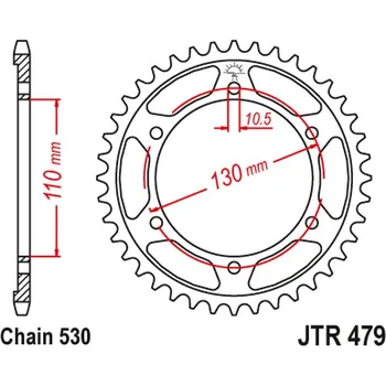 Řetězová sada pro motocykl JT rozeta 241 48 YAMAHA R6 03-10 (konverze na 530) (24148JT) (řetěz 530) černá (JT rozeta 241 48 YAMAHA R6 03-10 (konverze na 530) (24148JT) (řetěz 530) černá)