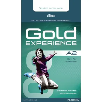 Anglický jazyk Gold Experience A2 Students' eText Book Access Code Card