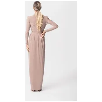 Dámské šaty Aurora Večerní šaty Elen Cappuccino Béžová Feminine Fit M