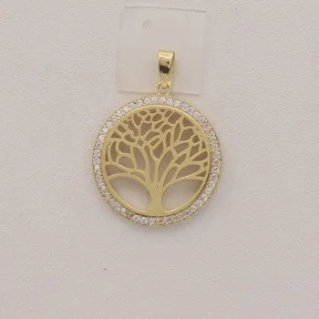 Přívěsek Zlatý přívěsek se zirkony strom života
