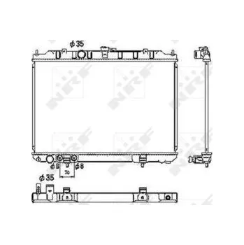Chladič motoru Chladič, chlazení motoru NRF 53453