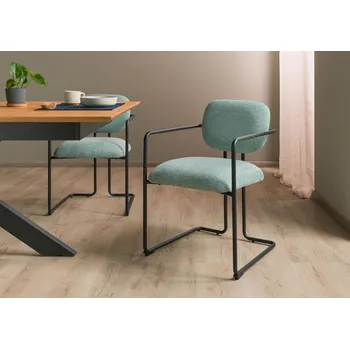 Čalouněná židle 51x58x78 tyrkysová ELISE - sada 2 kusů