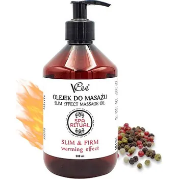 Masážní přípravek Přírodní veganský masážní olej VCee 500 ml kořenitý