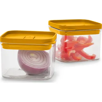 Dóza na potraviny 707678 - Tchibo - Čtvercové dózy na potraviny - barva: žlutá