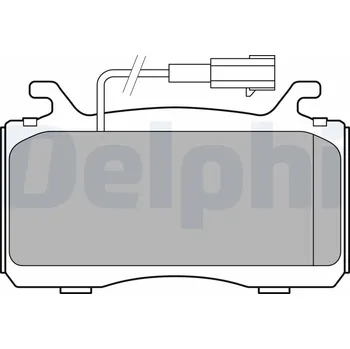 Brzdová destička Sada brzdových destiček, kotoučová brzda DELPHI LP3310