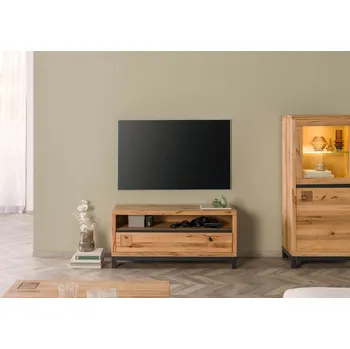 Televizní stolek TV stolek buk srdcovka 120x40x56 přírodní olejovaný TIROL II.