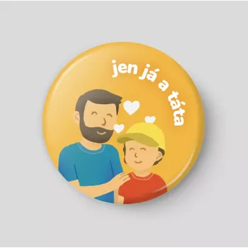 Magnetická kreslící tabulka Jen já a táta - plánovací magnetka