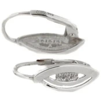 Náušnice Zlaté náušnice z bílého zlata