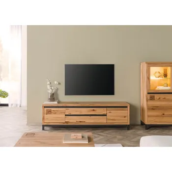 Televizní stolek TV stolek buk srdcovka 190x40x56 přírodní olejovaný TIROL II.