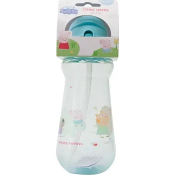 Láhev Grow with Peppa Pig Dětská láhev s brčkem 0,33 l