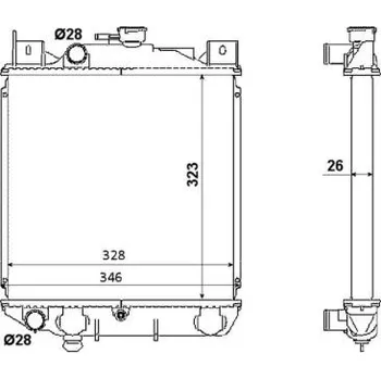 Chladič motoru Chladič, chlazení motoru NRF 53881