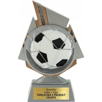 Soška figurka prostorová 3D Fotbalový míč 20 cm + ŠTÍTEK DÁREK