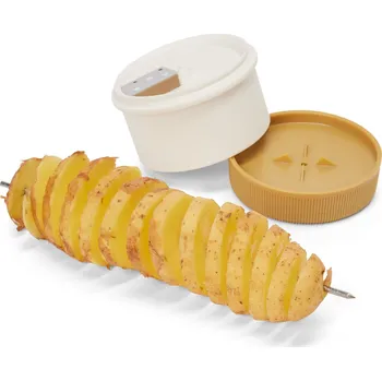 Kráječ na chleba 664284 - Tchibo - Spirálový kráječ brambor - barva: bílá