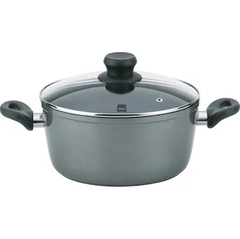 Hrnec WARIMEX Hrnec STONELINE ø 24 cm, 4,5 l, skleněná poklice