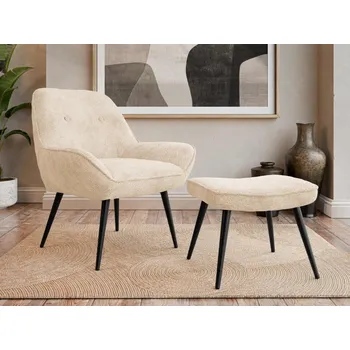 Křeslo Pihrepo 809B s podnožkou, Barva potahu:: Sea 140 MIRJAN 5903211415005