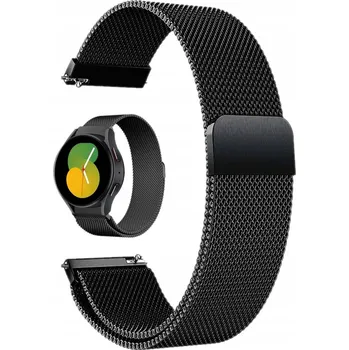 Řemínek na hodinky Univerzální 22mm černý řemínek KBR Games