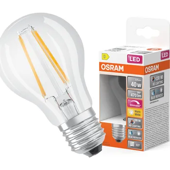 Žárovka OSRAM SUPERSTAR+ CLASSIC A FIL 40 LED žárovka, patice E27,
