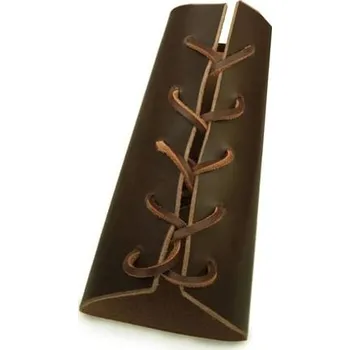 Karnevalový kostým imago Kožený nátepník klasický, barva černá