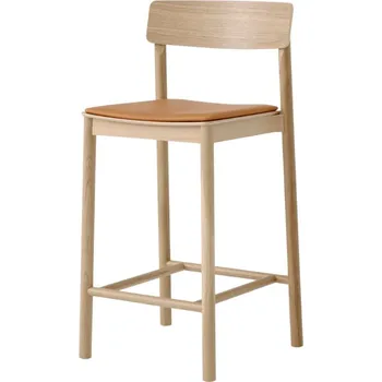 Barová židle Barová židle Betty TK14 65 cm "Oak / Cognac Noble Leather" &Tradition