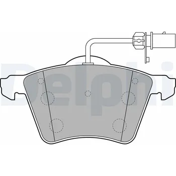 Brzdová destička Sada brzdových destiček, kotoučová brzda DELPHI LP2021