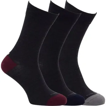 Pánské ponožky Zdravé ponožky klasické pánské nadměrné oblekové vlněné Merino ponožky mix 47-50