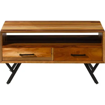 Konferenční stolek Konferenční stolek z recyklovaného dřeva 100x60x51 přírodní lakovaný AVIGNON