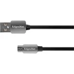 Kabel KRUGER & MATZ KM0331 USB/micro USB 1,8m Black KRUGERMATZ