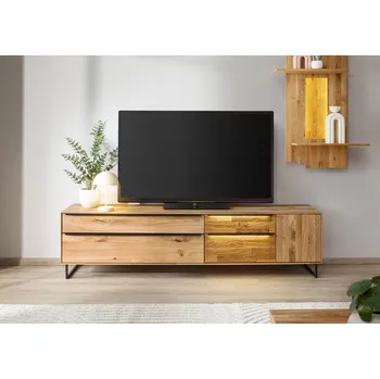 Televizní stolek TV stolek divoký dub 200x43x52 přírodní olejovaná WIEN