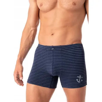 Pánské spodní prádlo KEY Pánské boxerky MXH 251 L tmavě modré