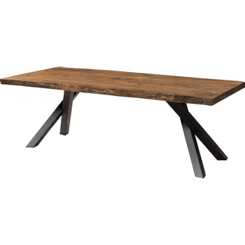 Jídelní stůl Jídelní stůl palisandr 240x100x76 přírodní mořený / A-rám antracit matný METALL 5