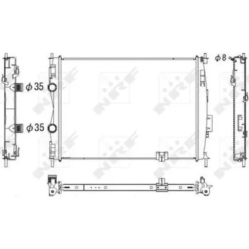 Chladič motoru Chladič, chlazení motoru NRF 53755