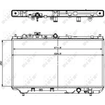 Chladič motoru Chladič, chlazení motoru NRF 509512