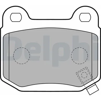 Brzdová destička Sada brzdových destiček, kotoučová brzda DELPHI LP1839
